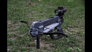 BARABA 3D printed repeating crossbow pistol. Aluminum core