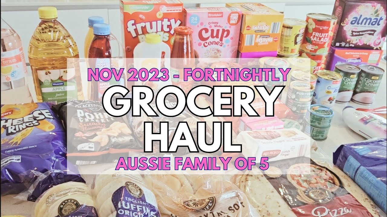 Aussie Family of 5 | Grocery Haul | Aldi Australia - YouTube