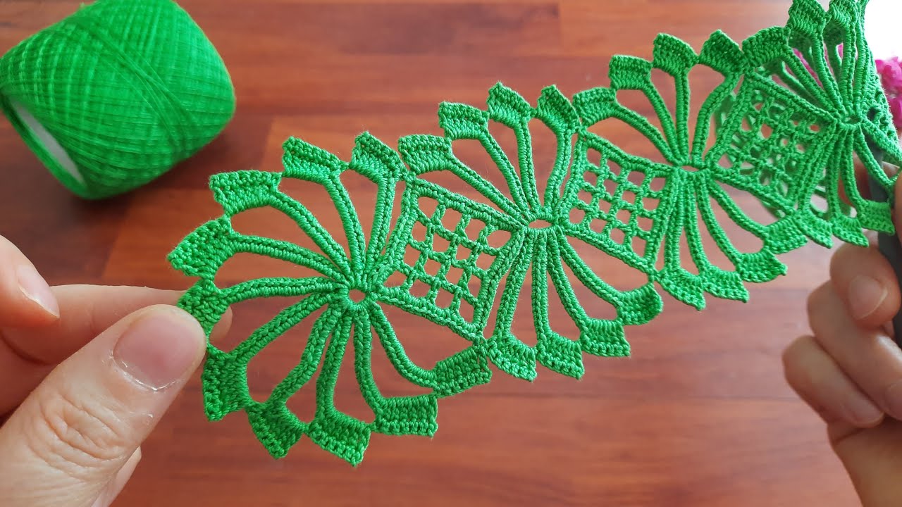 FANTASTIC floral crochet knitting pattern lace making, stepbystep