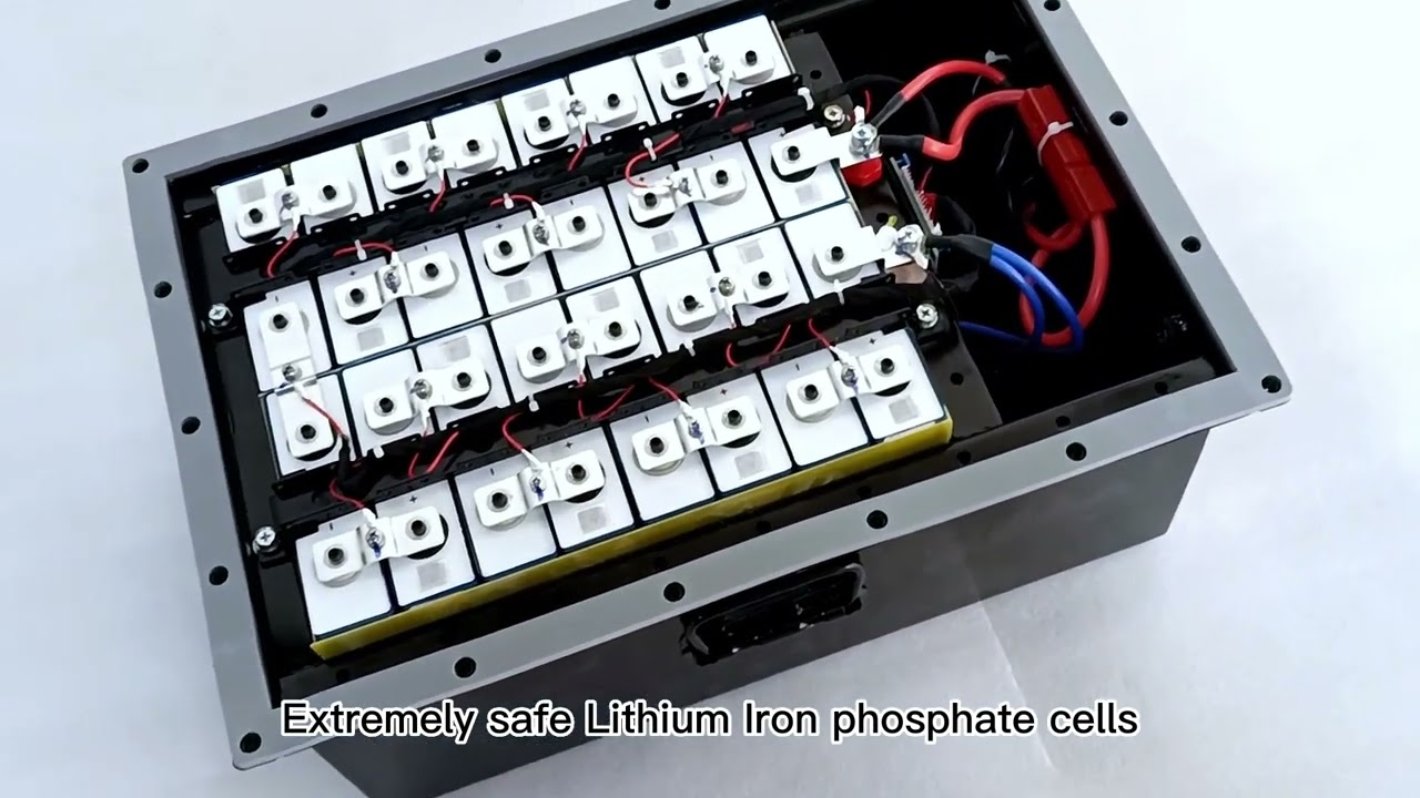 307.2V 50Ah marine battery pack consists of 76.8V 50Ah module(4S1P) with 316 stainless steel case.