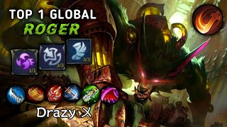 Roger hypercarry - Best build [ Top 1 Global Roger ] - by Drazy 〤