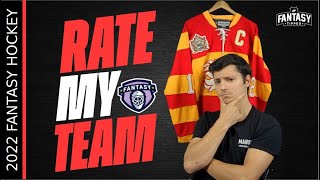 Fantasy Hockey Advice - RATE MY TEAM - Good or Bad?? - Fantasy Hockey Draft Strategy