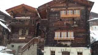 Grimentz, Old village, Switzerland! Finally it's snowing