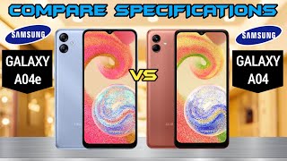Samsung Galaxy A04e Vs Samsung Galaxy A04