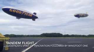 Goodyear Blimp Fans Get To See Double