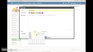 Schoology Set a Folder to Auto-Publish on a Specific Date