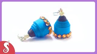 DIY How to make Paper Quilling EARRINGs/Jhumka