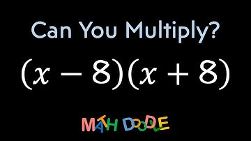 Multiplying Binomials “(𝑥 – 8)(𝑥 + 8)” using Product of Conjugates Pattern | Algebra Solution