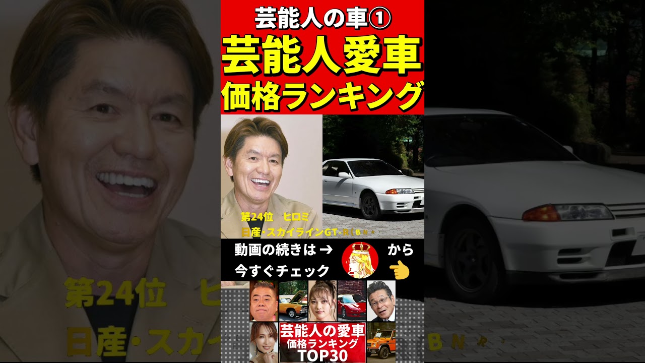 芸能人の愛車①価格ランキング #芸能人 #高級車 #愛車 #名車 #セレブ #外車 #旧車 #ランキング #スーパーカー #トヨタ #ホンダ #日産 #ベンツ #フェラーリ #ポルシェ #成功者