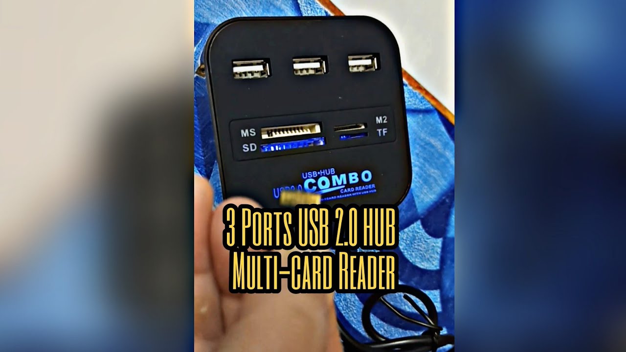 3 Ports USB 2.0 HUB Multi-card Reader 