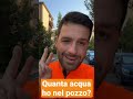 Quanta acqua 💦 ci rimane al podere prima di rimanere a secco? #mattin60second