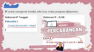 [Bagian 1] Percabangan Java - IF