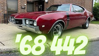1968 Oldsmobile 442  #s Match 4spd W/ AC  SOLD FAST