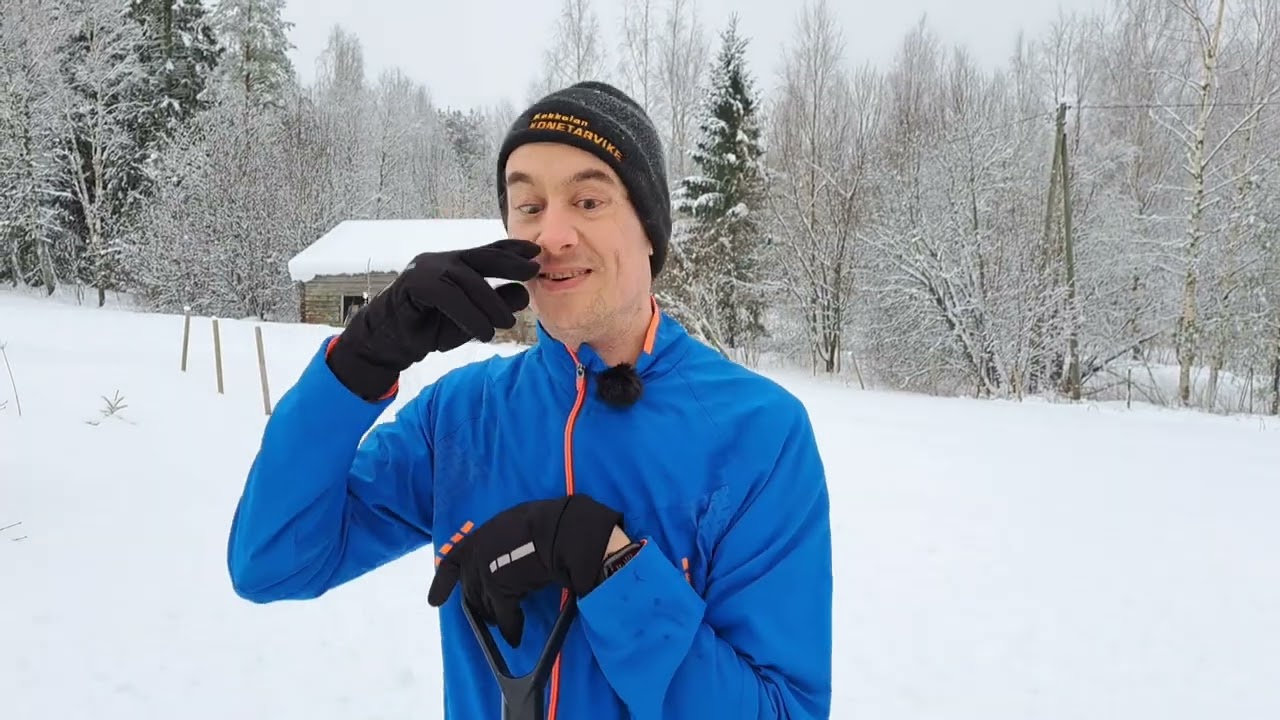 Saunahiet lumitöillä