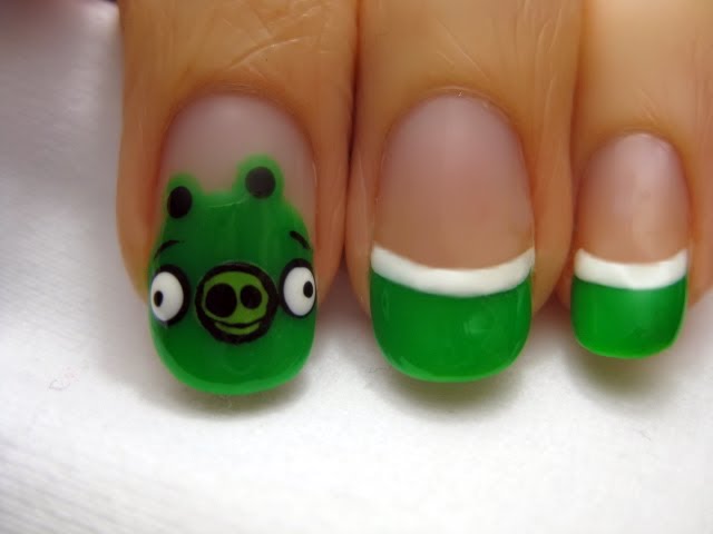 Lillibit´s Nail Art World: Reto 12 manicuras (5) VIDEOJUEGO: Angry birds