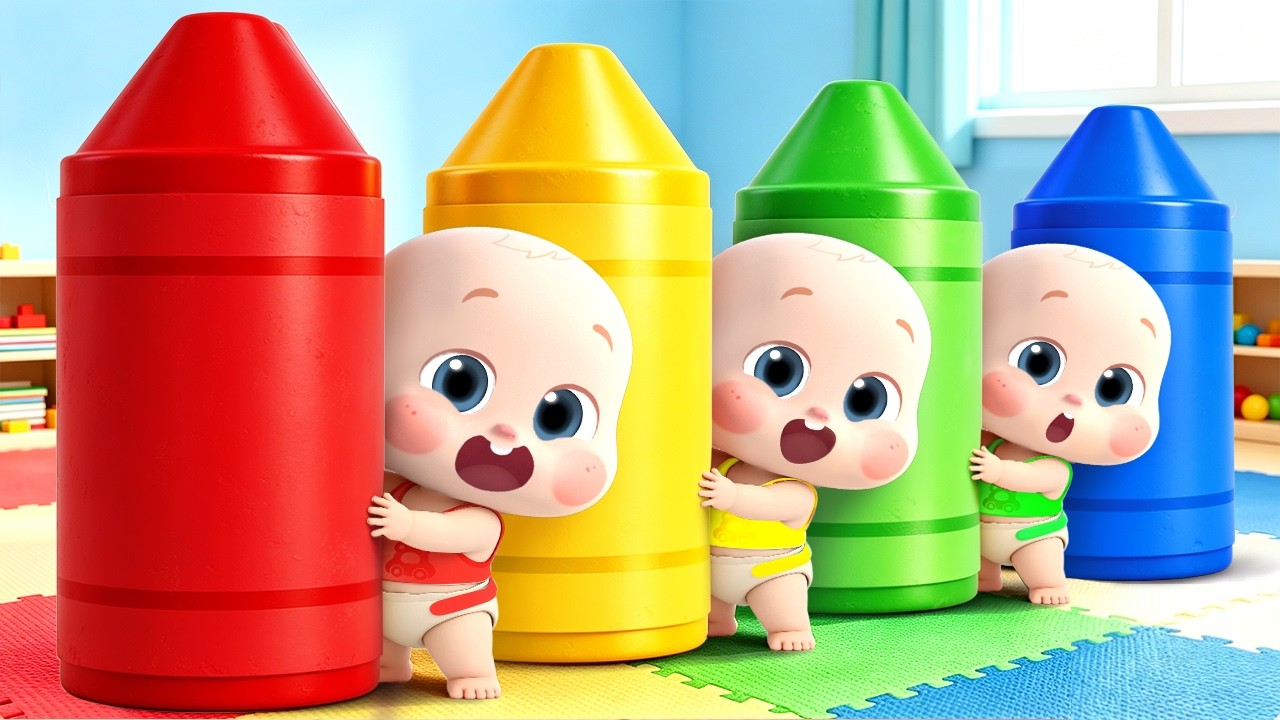 Learn Colors with Babies | Colors Song for Kids | Nursery Rhyme & Kids Song | BabyBus