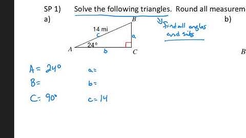 8.1 notes part 1 - Right Triangle Trigonometry