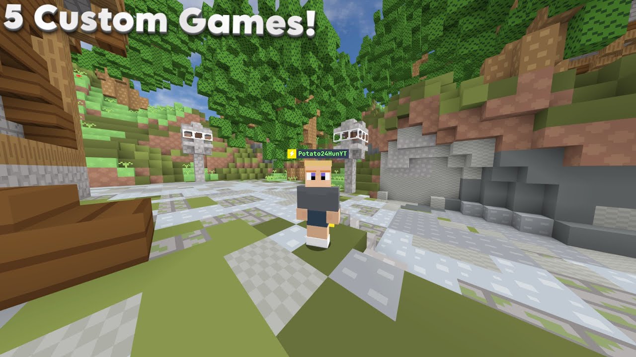 I played 5 CUSTOM GAMES on bloxd!