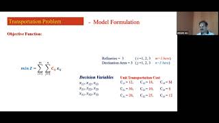 W2 - Formulation of Transportation Problem