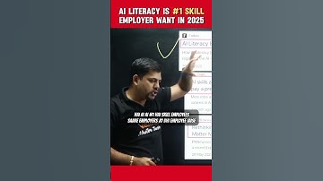 AI Literacy: The #1 Skill to Master in 2025 #skills #upskill #ai #artificialintelligence #shorts