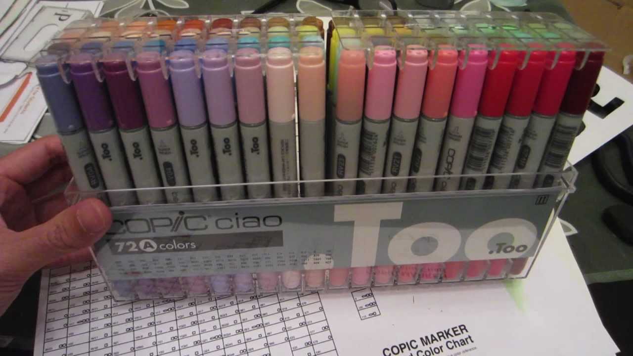 Copic I72A Ciao Markers Set A 72-Piece