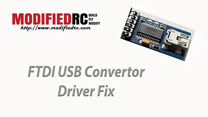 FTDI USB Convertor Driver Fix