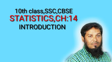 10th class SSC,CBSE (STATISTICS) Introduction||ft:Roshan Sir