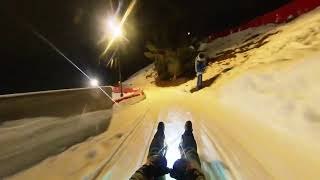Nachtrodeln am Hexenritt in Söll (06.02.2025) - 1. Abfahrt