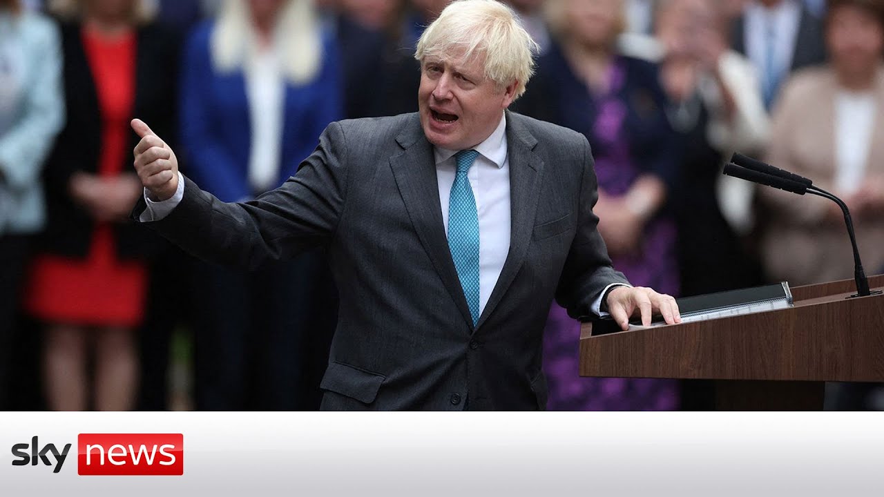 Film backdrop image for Partygate: Boris Johnson 'very much' looking forward to grilling (2023)