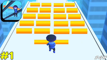 Roof Rails - Gameplay Walkthrough (Android, iOS) Part 1 | Level 1 - 15