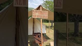 Buchanan Civil War reenactment camp .