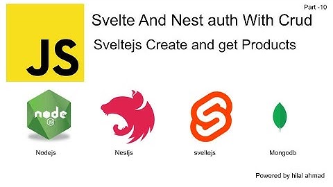 #10 Sveltejs Create and Get Products | Nestjs with sveltejs
