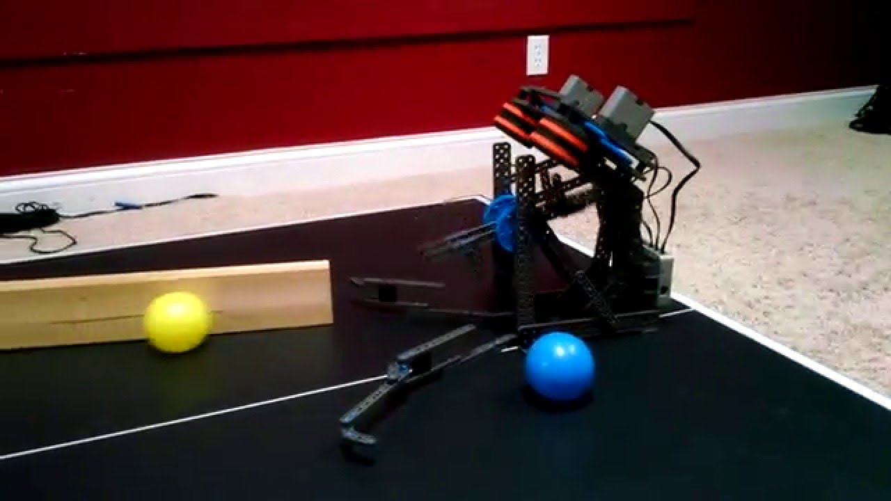 Automatic pitching machine using VEX IQ - YouTube