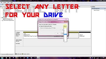 Change Drive Letter in Windows 7,8