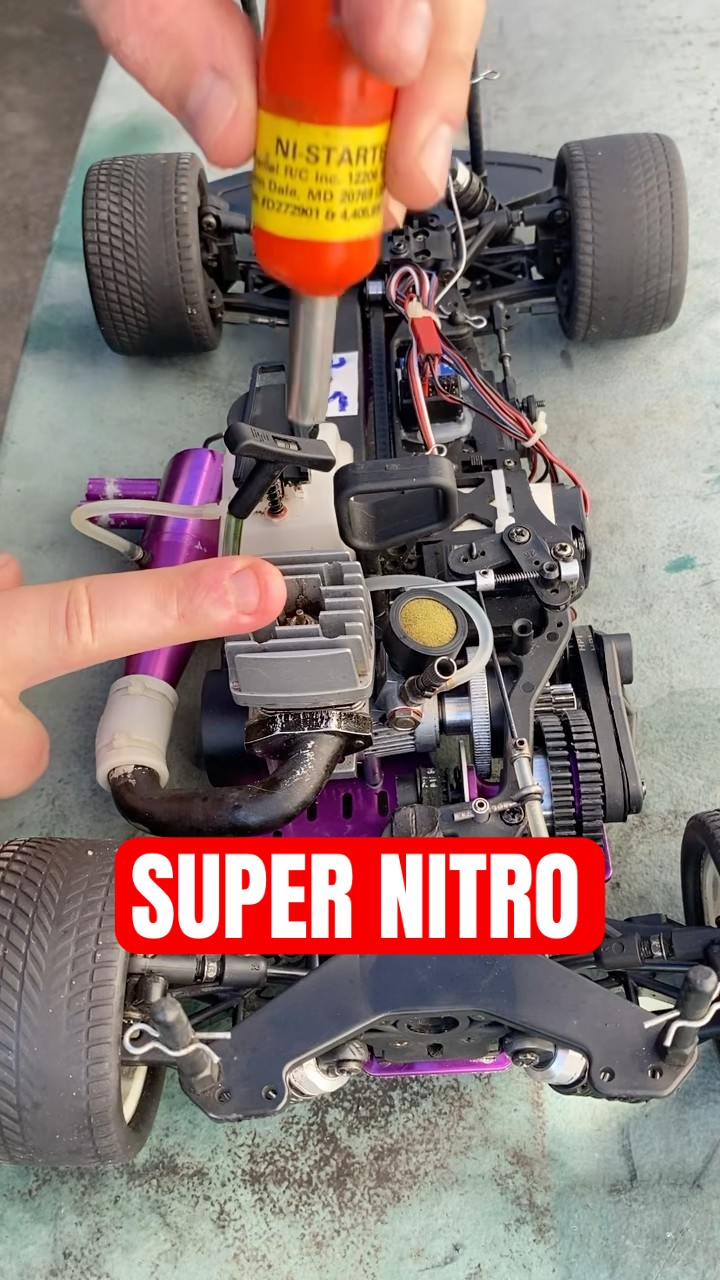 Perfect Start 25 Year Old RC Car and 2-Speed Shift HPI Super Nitro