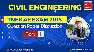 TNEB AE Exam 2015 Question Paper - Detailed Explanation in Tamil | Civil Engineering | Part - 1 of 6