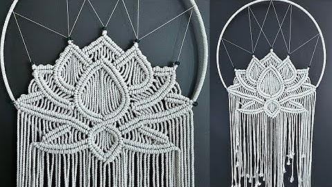 Macramé Lotus Wall Hanging | Macrame Dream Catcher | Step by Step Tutorial | DIY | How to Make