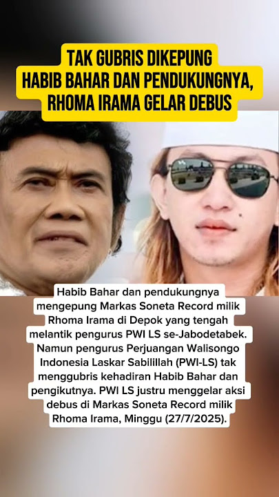 TAK GUBRIS DIKEPUNG HABIB BAHAR DAN PENDUKUNGNYA, RHOMA IRAMA GELAR DEBUS