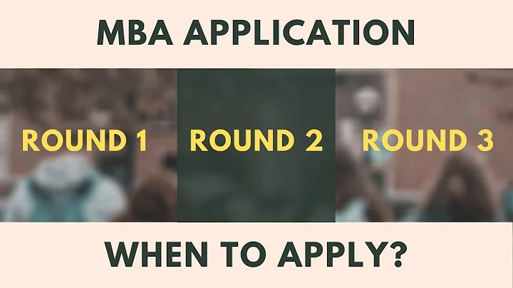 MBA Application Round 1, Round 2, or Round 3? When to Apply?