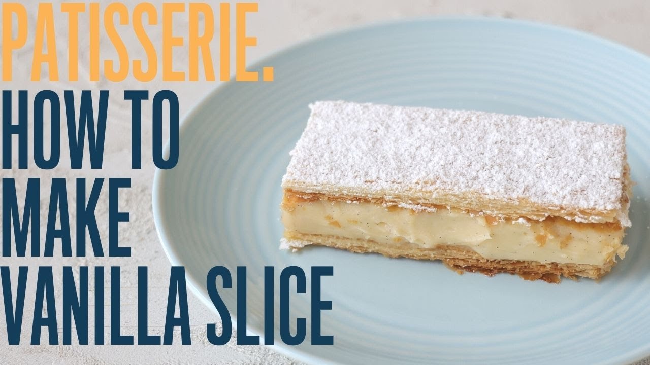 ⁣How to make a simple French style vanilla slice in 30 minutes