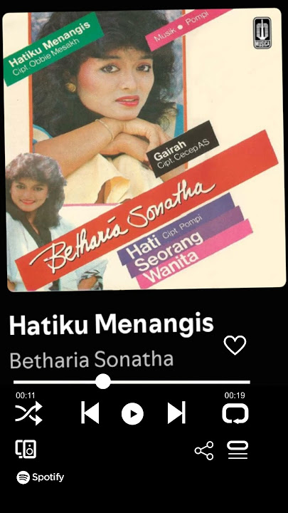 betharia sonatha _hatiku menangis #liriklagu #liriklaguindo #spotify #music #nostalgia