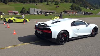 Bugatti Chiron Sport vs Lamborghini Aventador SVJ Roadster