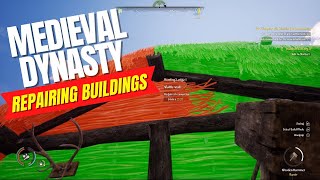 Medieval Dynasty - Playthrough Part 9 | Buying A Backpack | How To Repair Buildings