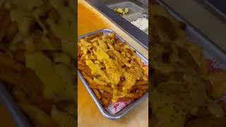 cheesy fries and roast chicken shortvideo food streetfood yummychicken foodlover football