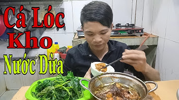 ATTVL - Cá Lóc Kho Nước Dừa, Rau Luộc, Bữa Cơm Chiều Trong Phòng Trọ Cực Ngon