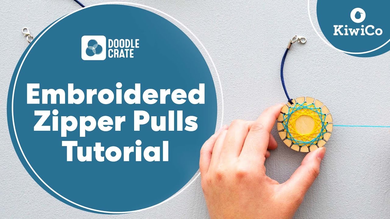 How to Make Stitched Zipper Pulls | Doodle Crate Project
