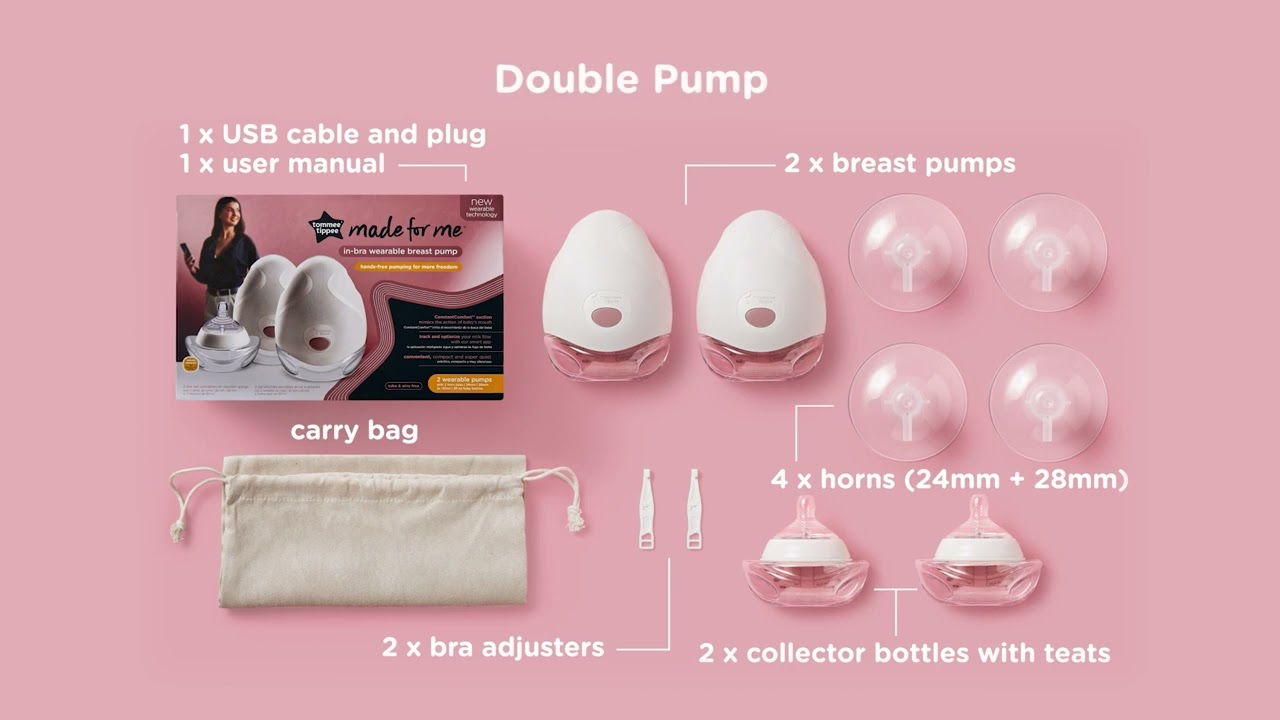 In-Bra Wearable Breast Pump - What's in the box 