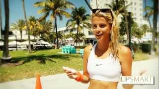 LIPSMART Review: Camille Neviere, Elite Model at Model Beach Volleyball