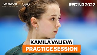 Kamila Valieva practices after being cleared to compete in Beijing | 2022 Winter Olympics