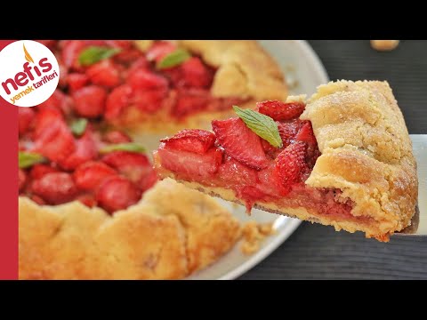 Una Hamura Değmeden Efsane Çilekli Galette 🍓 Her Meyveyle Yapmak İsteyeceksiniz 😍